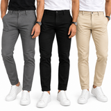 Kit 3 Calças Masculinas Sarja Slim Fit