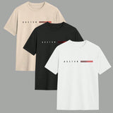 Kit 3 Camisetas Masculina Blusa 100% Algodão Camisa Fio Boston