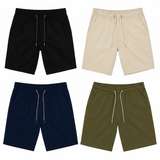Kit 4 Bermudas Masculinas Sarja Elástico Cordão Casual