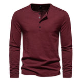 Camiseta Masculina Manga Longa Slim Fit Algodão