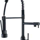 Torneira Gourmet Monocomando com Spray Extensor Aço Inox Preto