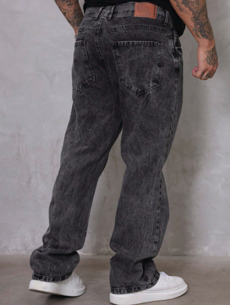 Calça Jeans Larga Masculino Oversize Sem Elastano