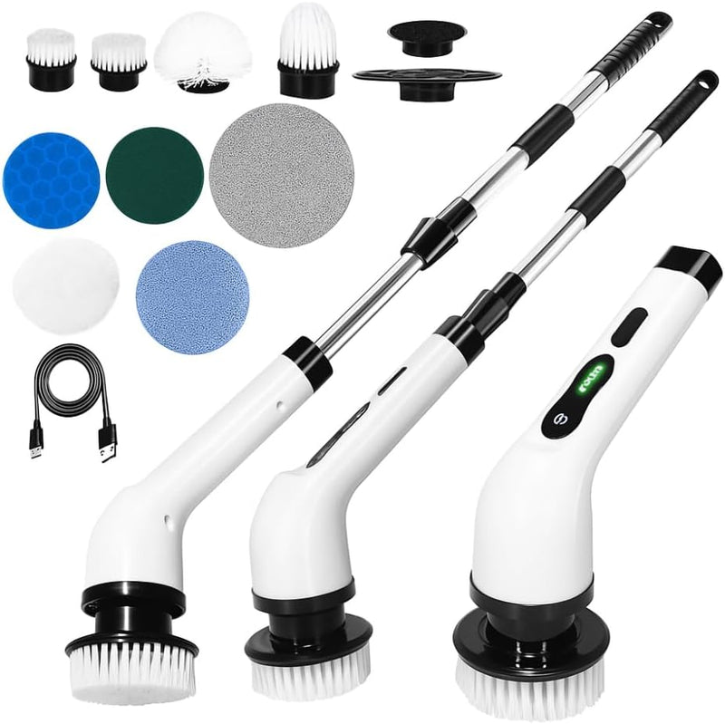 Esfregão Elétrico 9 em 1 Premium Recarregável Mop Giratório 360