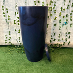 Vaso Decorativo Grande Cone em Polietileno Azul