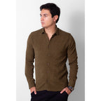 Camisa Social Manga Longa Masculina Ternura Texturizada