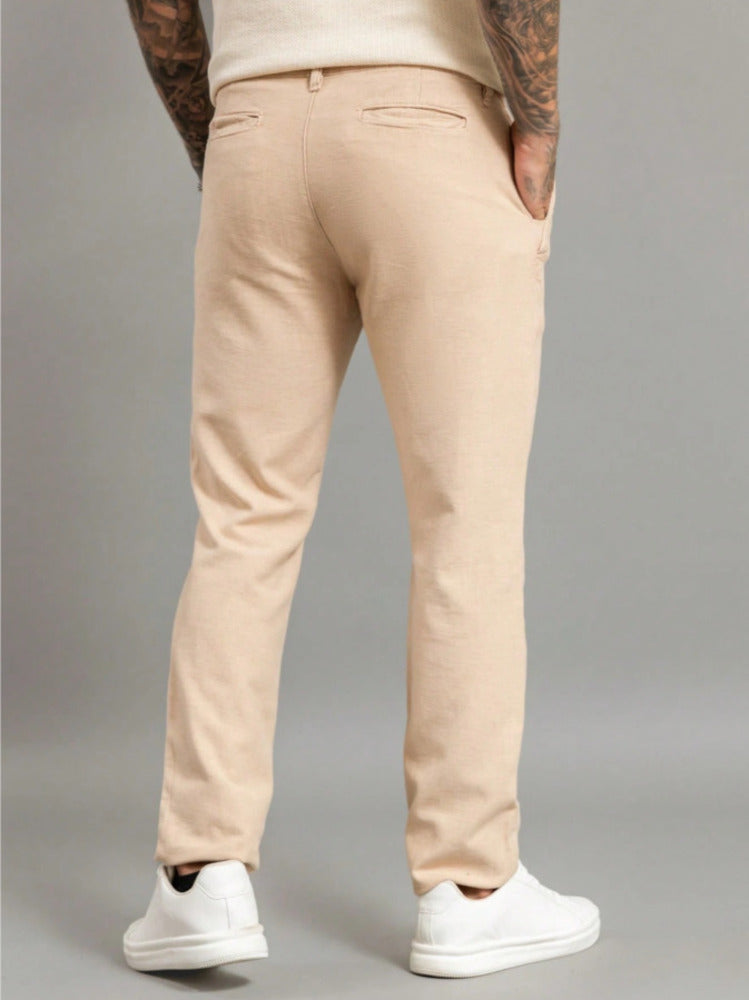 Calça Esporte Fino Masculina Casual Com Linho