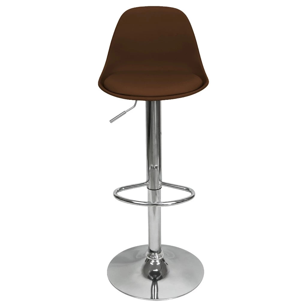 Kit 2 Banquetas Giratória Regulável Base Giratória Cromada