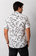 Camisa Masculina Manga Curta de Viscose Dólar