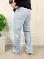 Calça Jeans Larga Masculino Oversize Sem Elastano