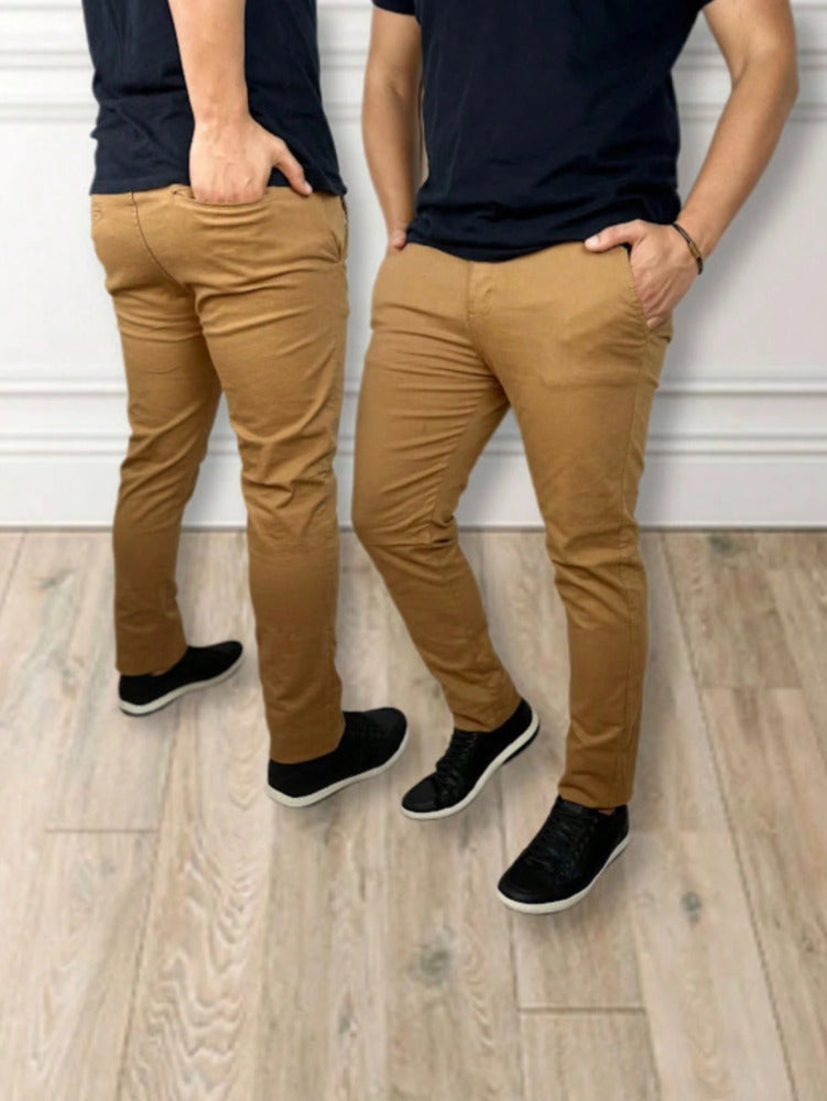 Kit Calças Masculinas Sarja com 3