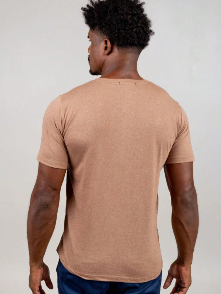 Camiseta Gola V Masculino Slim Fit Lisa Kit com 5