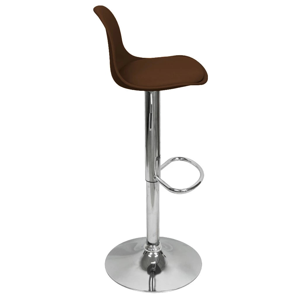 Kit 2 Banquetas Giratória Regulável Base Giratória Cromada