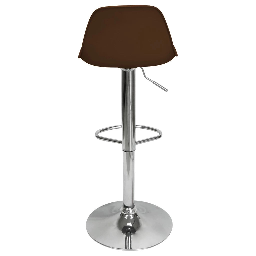 Kit 2 Banquetas Giratória Regulável Base Giratória Cromada