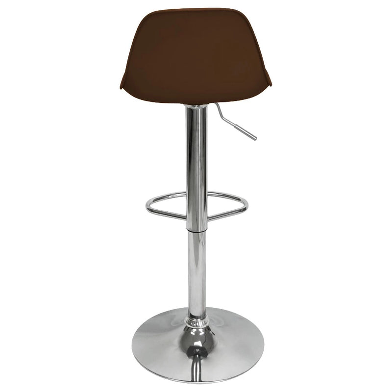 Kit 2 Banquetas Giratória Regulável Base Giratória Cromada