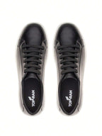 Tênis Casual Masculino de Couro Premium Italiano Solado Antiderrapante