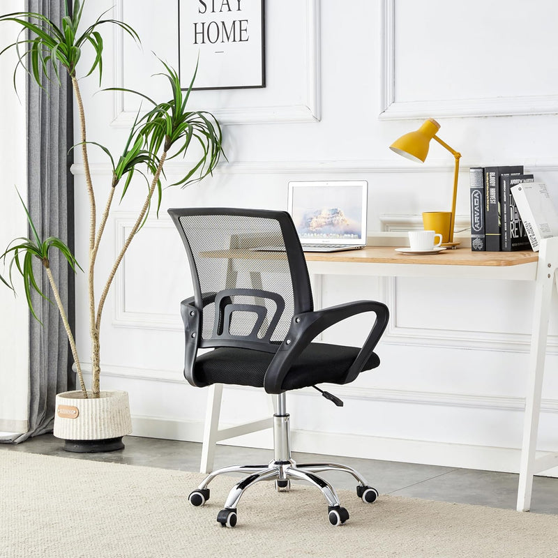 Cadeira de Escritório Secretária Giratória oferece conforto e funcionalidade para ambientes profissionais.