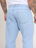 Calça Jeans Larga Masculino Oversize Sem Elastano