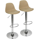 Kit 2 Banquetas Giratória Regulável Base Giratória Cromada