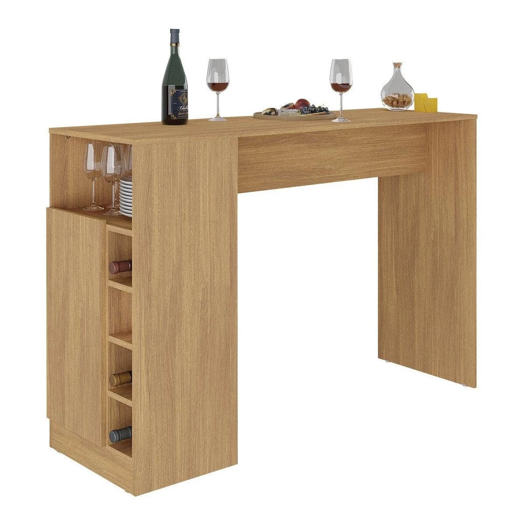 Bancada Balcão Mesa de Cozinha Gourmet com Adega e 1 Porta