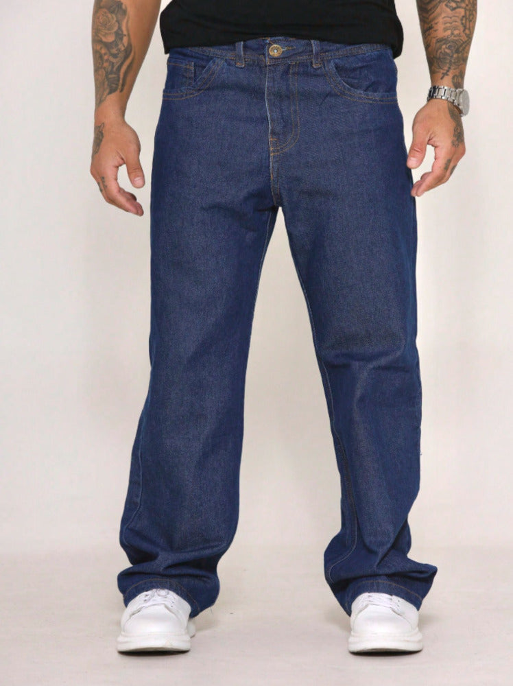 Calça Jeans Larga Masculino Oversize Sem Elastano