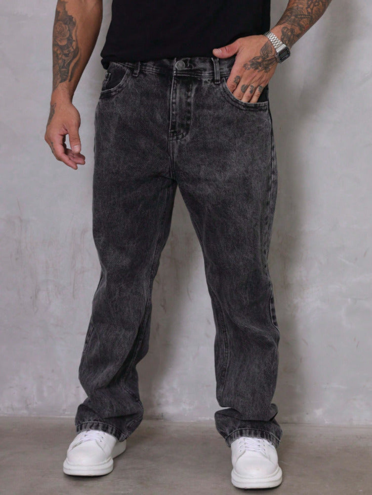 Calça Jeans Larga Masculino Oversize Sem Elastano