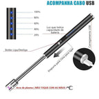 Acendedor Elétrico Recarregável Fire Pro, é um acendedor elétrico recarregável que oferece praticidade e eficiência na ignição de chamas. Com design moderno e bateria de longa duração, elimina a necessidade de gás ou fósforos, garantindo segurança e economia. Ideal para uso em churrasqueiras, fogões e lareiras, proporciona acendimento rápido e confiável em qualquer ambiente.