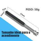 Acendedor Elétrico Recarregável Fire Pro, é um acendedor elétrico recarregável que oferece praticidade e eficiência na ignição de chamas. Com design moderno e bateria de longa duração, elimina a necessidade de gás ou fósforos, garantindo segurança e economia. Ideal para uso em churrasqueiras, fogões e lareiras, proporciona acendimento rápido e confiável em qualquer ambiente.