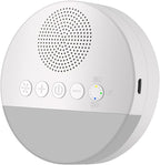 Aparelho de Som Ruído, Este aparelho de som com ruído branco e luz de respiração oferece uma solução eficaz para promover noites tranquilas e melhorar a concentração durante o dia. Com seis opções de sons suaves — chuva, floresta, ondas, fluxo, canção de ninar e ruído branco —, cria um ambiente propício para relaxamento, sono e foco em atividades como trabalho e estudo. Inspirado no som do útero materno, é especialmente indicado para acalmar bebês chorosos, proporcionando maior conforto e descanso. Também é