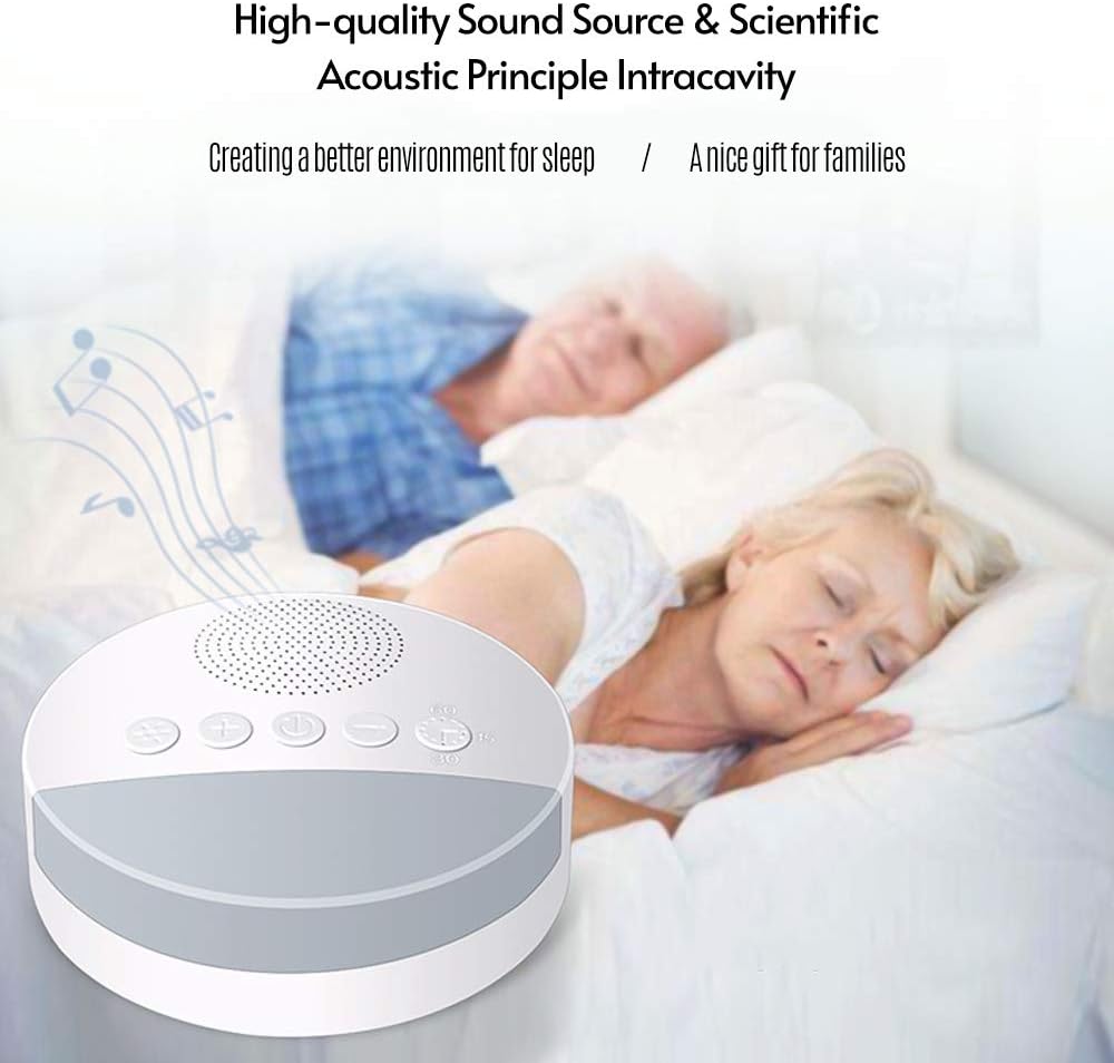 Aparelho de Som Ruído, Este aparelho de som com ruído branco e luz de respiração oferece uma solução eficaz para promover noites tranquilas e melhorar a concentração durante o dia. Com seis opções de sons suaves — chuva, floresta, ondas, fluxo, canção de ninar e ruído branco —, cria um ambiente propício para relaxamento, sono e foco em atividades como trabalho e estudo. Inspirado no som do útero materno, é especialmente indicado para acalmar bebês chorosos, proporcionando maior conforto e descanso. Também é