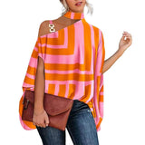 Blusa Feminina Rosa e Laranja