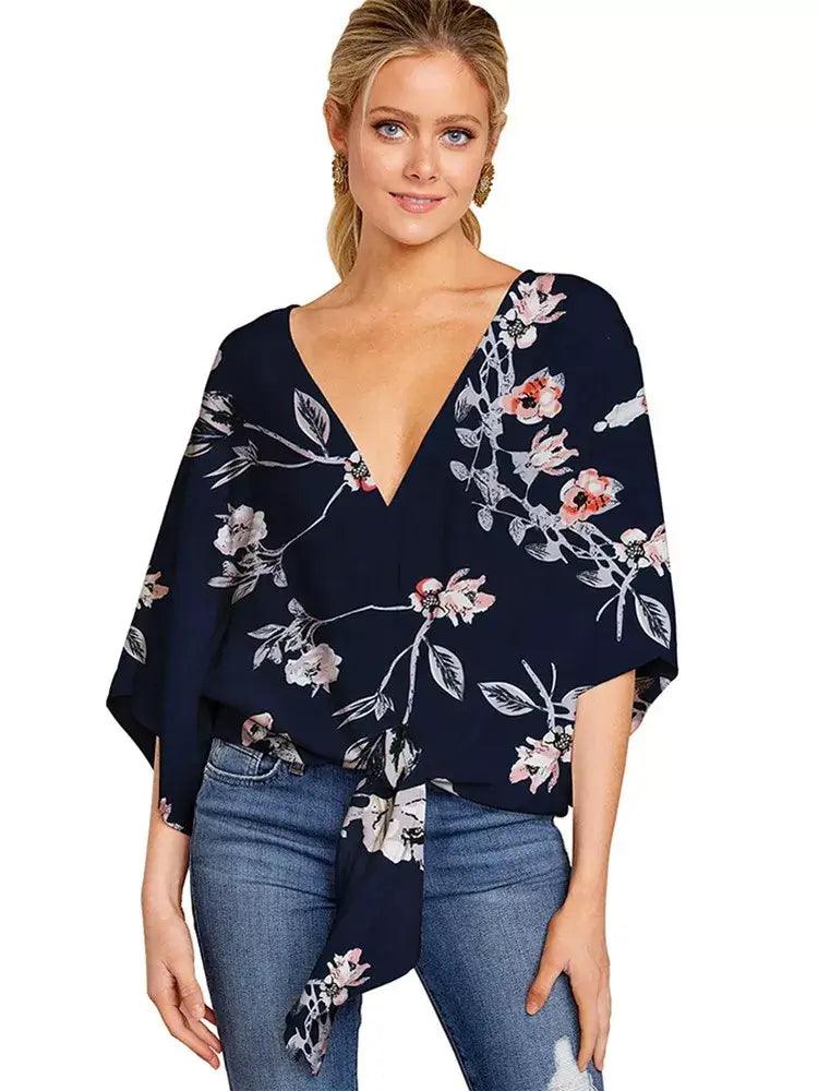 Blusa Feminina Gola V Ellie