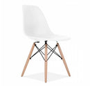 Cadeira Charles Eames com Base de Madeira Palito, combina design icônico e funcionalidade. Sua estrutura em madeira oferece resistência e durabilidade, enquanto o assento ergonômico proporciona conforto para uso prolongado. Ideal para ambientes residenciais ou comerciais que valorizam estilo e qualidade.