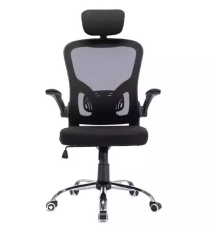 Cadeira de Escritório Ergonômica, oferece suporte lombar ajustável e regulagem de altura para garantir conforto personalizado durante longas horas de uso. Seu assento giratório e estofado em Mesh proporcionam ventilação e mobilidade, ideal para gamers e profissionais que buscam desempenho aliado à saúde postural. O design preto moderno combina funcionalidade e estilo, tornando-a uma escolha eficiente para ambientes de trabalho e jogos.