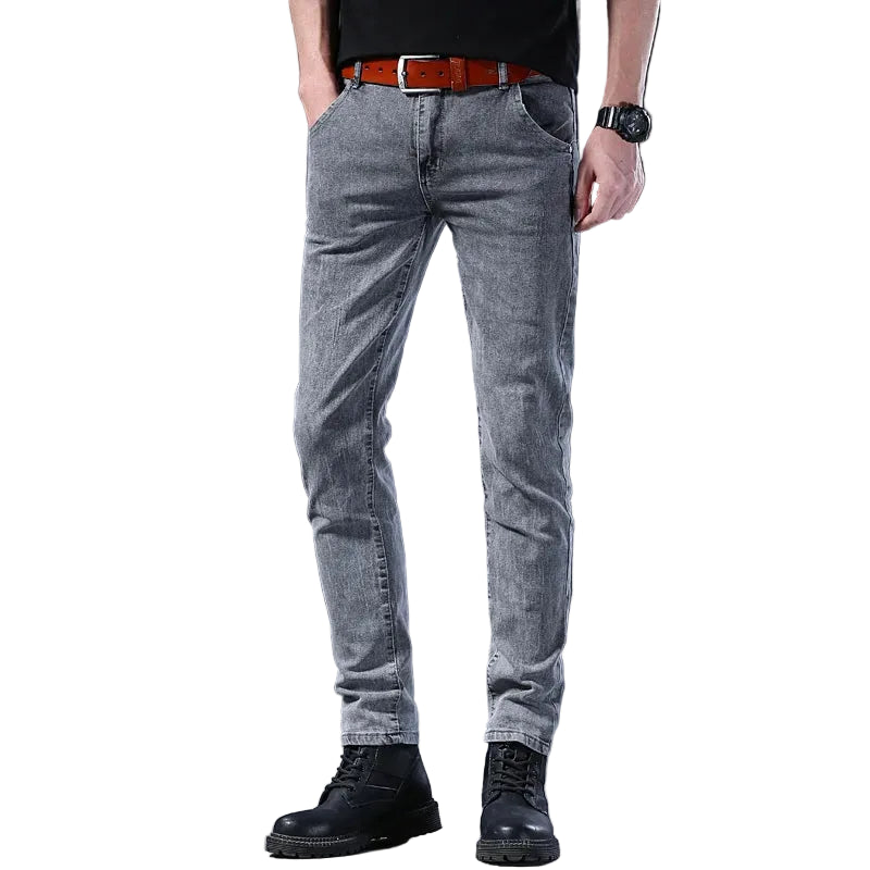 Calça Jeans Masculina Estilo Coreano Slim