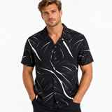 Camisa Masculina Manga Curta Estampada