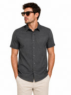 Camisa Masculina Manga Curta Tibete By For Man – Elegância e Conforto para Todas as Ocasiões
