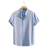 Camisa Masculina Azul Céu