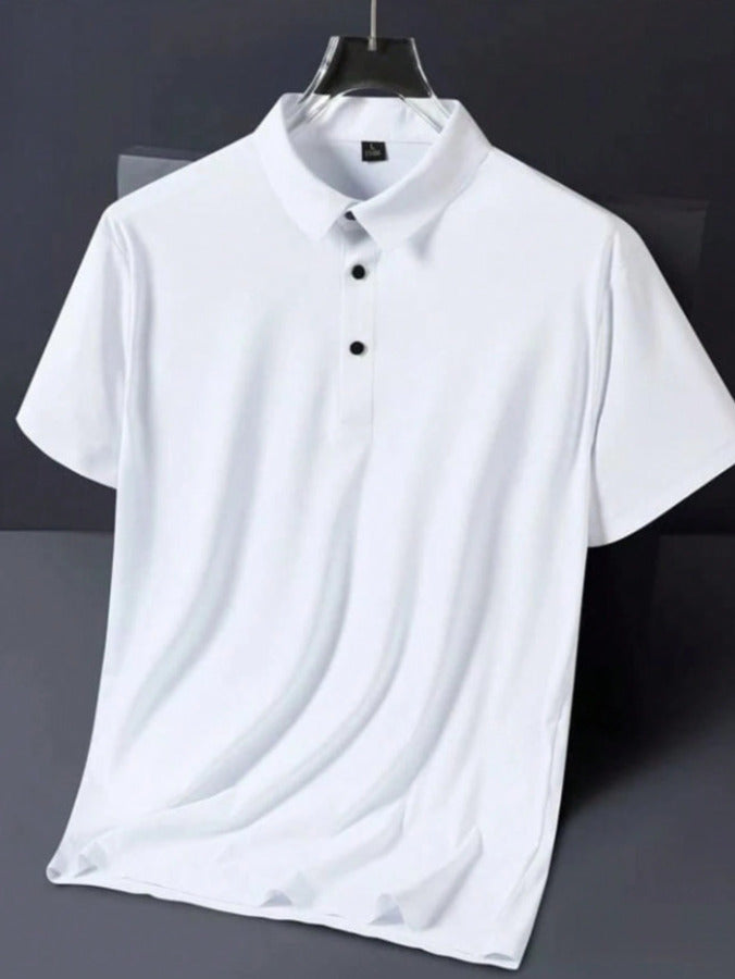 Camisa Polo Masculina em Tecido Gelado Elastico