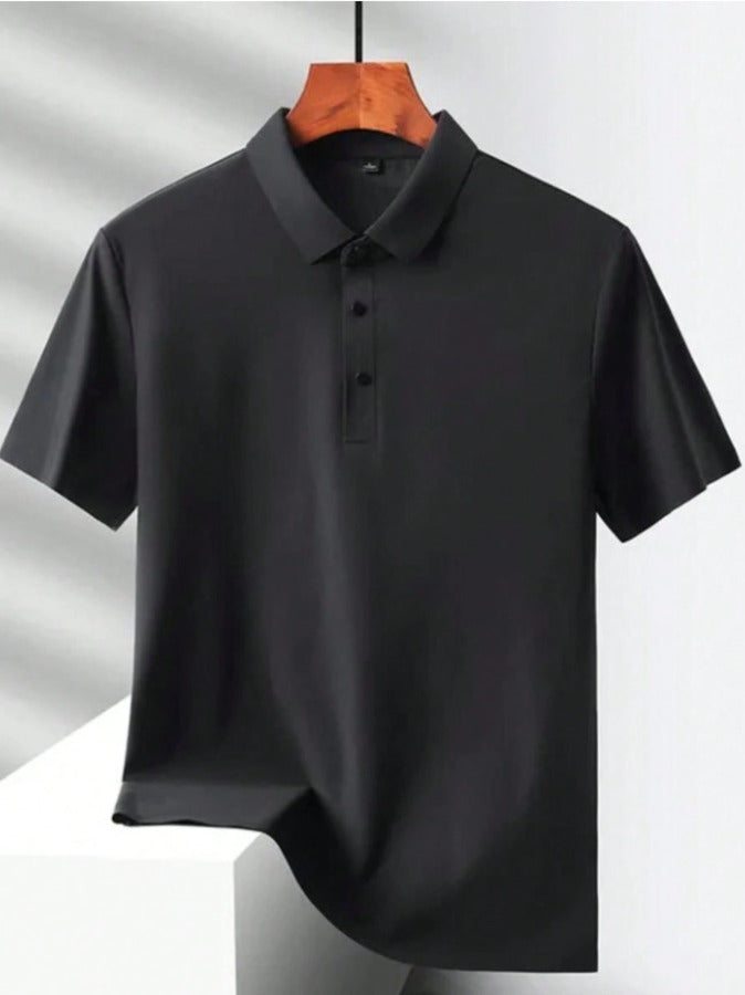 Camisa Polo Masculina, Tecido Gelado, Elástico, Frescor, Conforto, Respirável, Leveza, Estilo Masculino, Casual, Verão, Moda Masculina, Polo Gelada, Look Masculino, Roupa Confortável, Alta Qualidade, Design Versátil