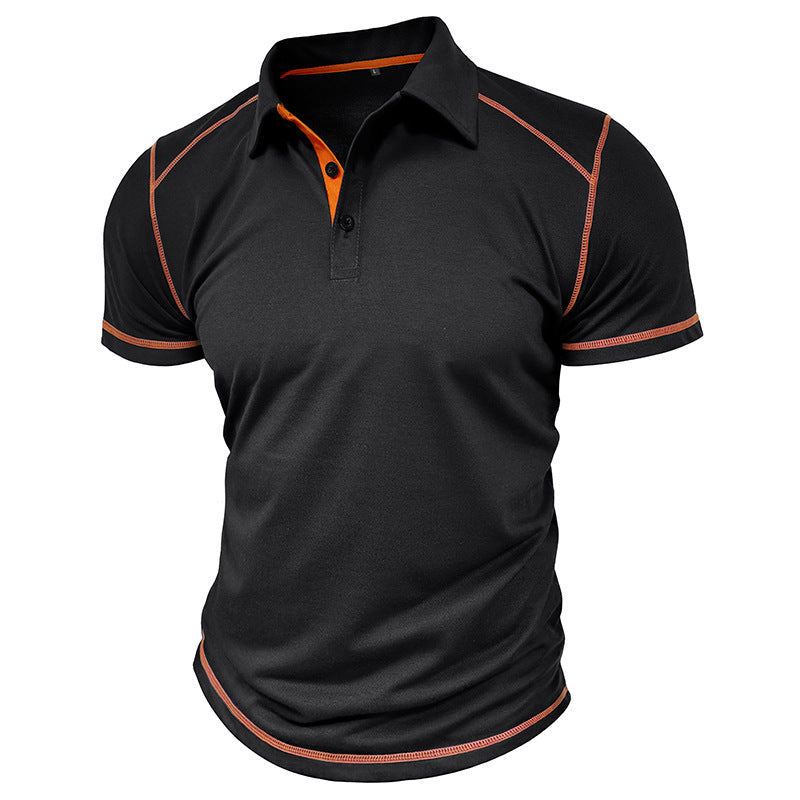 Camisa Polo Masculina de Verão com Manga Curta, oferece conforto e estilo para o dia a dia. Confeccionada em tecido leve e respirável