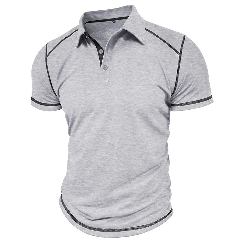 Camisa Polo Masculina de Verão com Manga Curta, oferece conforto e estilo para o dia a dia. Confeccionada em tecido leve e respirável