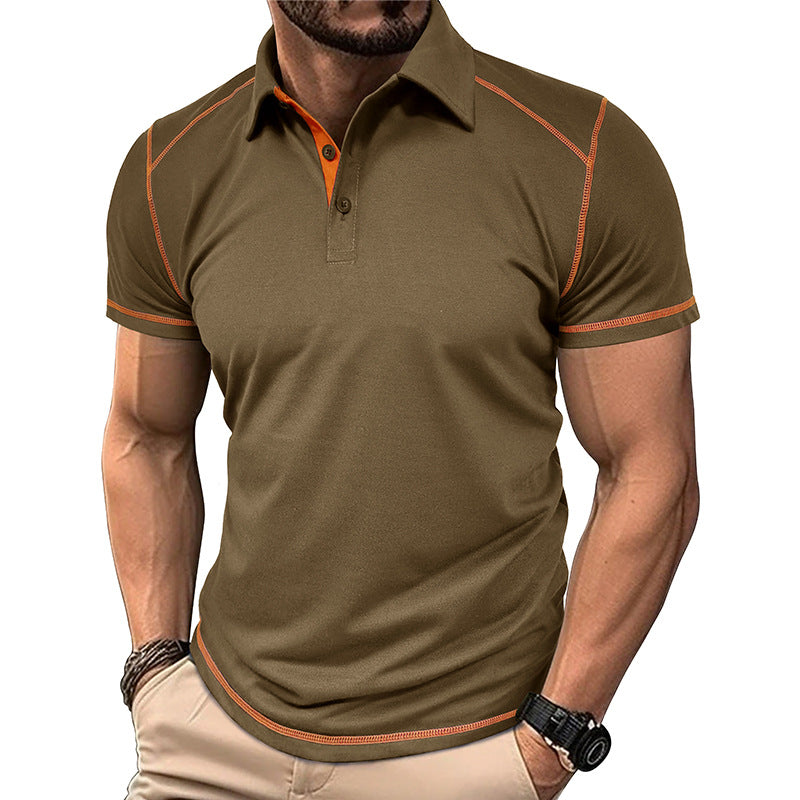 Camisa Polo Masculina de Verão com Manga Curta, oferece conforto e estilo para o dia a dia. Confeccionada em tecido leve e respirável