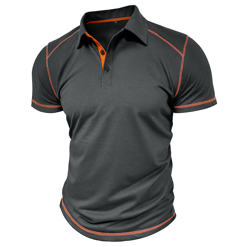 Camisa Polo Masculina de Verão com Manga Curta, oferece conforto e estilo para o dia a dia. Confeccionada em tecido leve e respirável