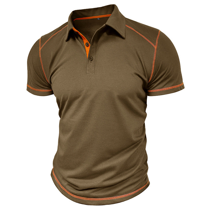 Camisa Polo Masculina de Verão com Manga Curta, oferece conforto e estilo para o dia a dia. Confeccionada em tecido leve e respirável