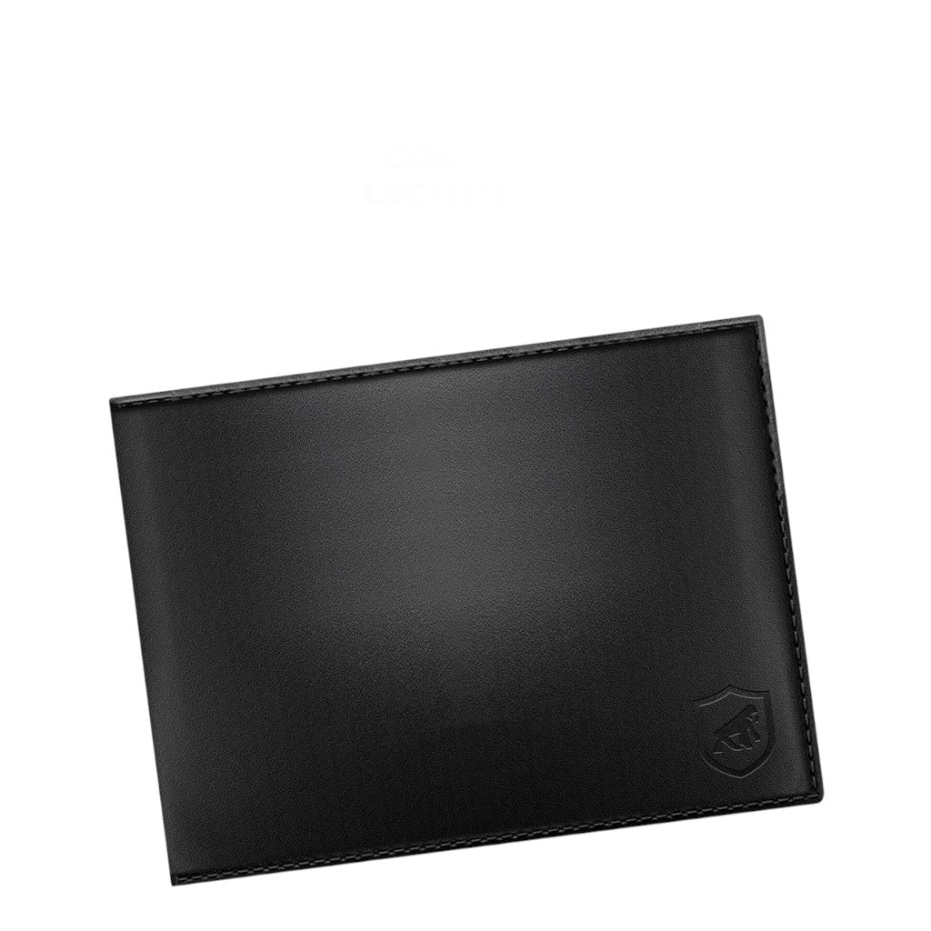 Carteira RFID Ultra Slim Masculina Gshield em Couro Preto – Proteja Seus Cartões e Dados com Design Elegante, Bloqueio RFID e Organização Prática.