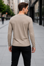 Camiseta Masculina Manga Longa Gola Padre