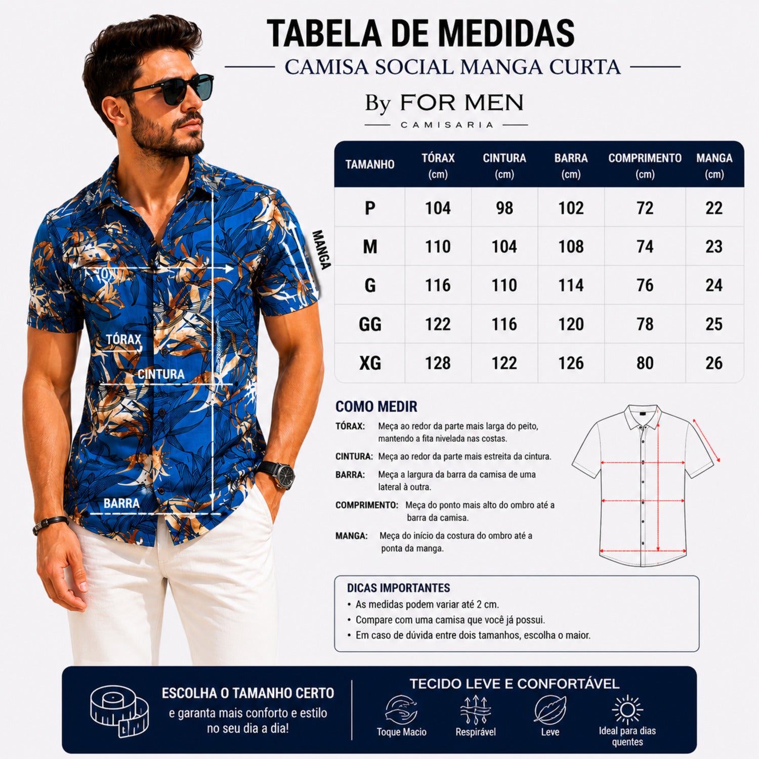 Camisa Floral Masculina