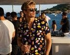 Camisa Manga Curta Estampada  Em Viscose