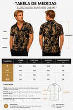 Camisa Masculina Manga Curta 100% Viscose