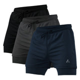 Short Academia Dry Fit 2 em 1 Compre 1 Leve 3